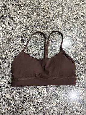 Lululemon Flow Y Bra Nulu *Light Support, A–C Cups Espresso